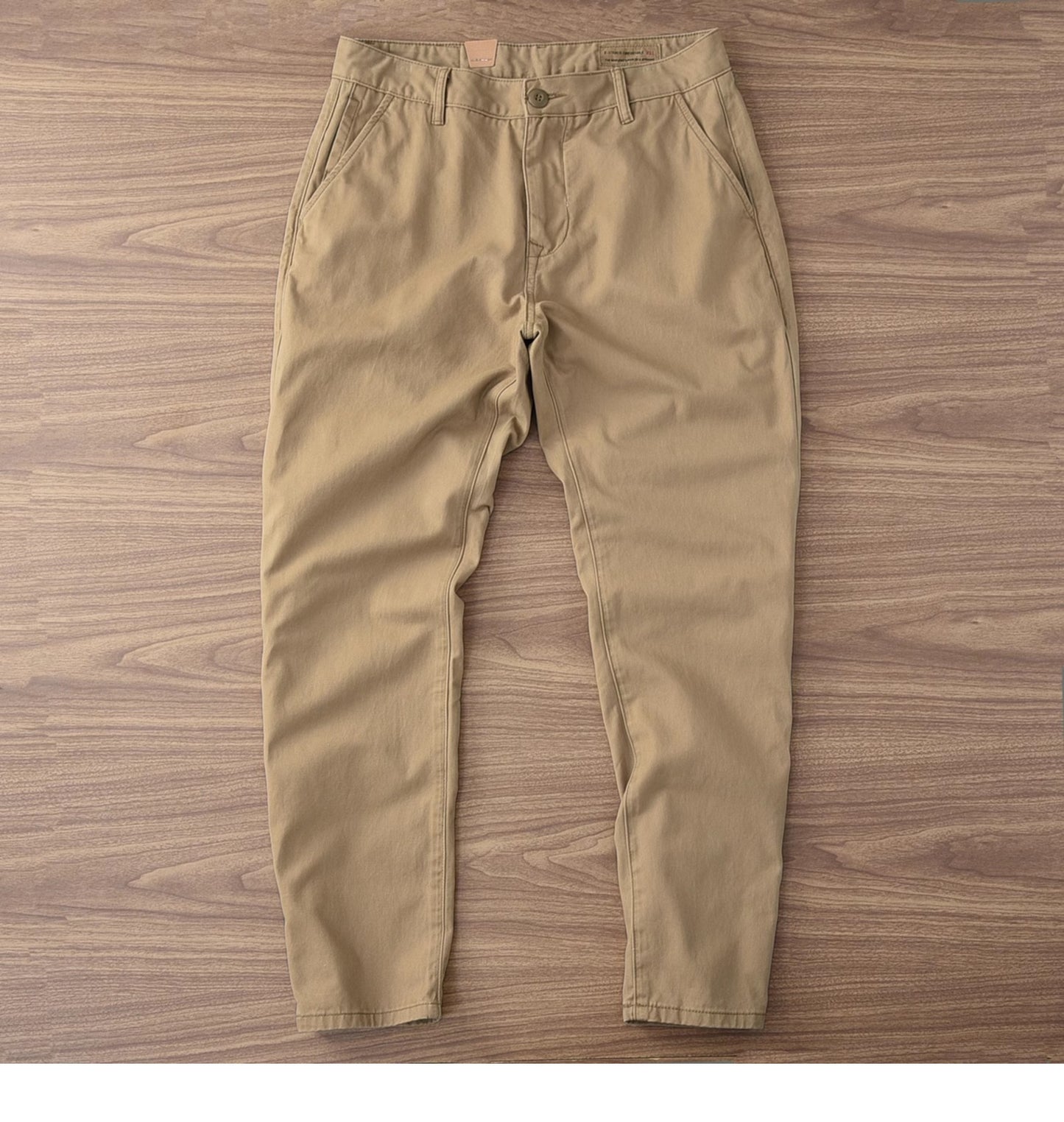 Twill Cotton Men's Casual Pants Basic Loose Straight Casual Long Pants