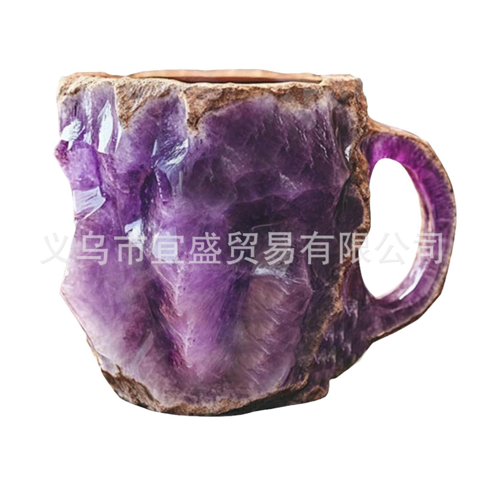 Mineral Crystal Coffee Mugs Resin Crafts Imitation Mineral Crystal Coffee Cup