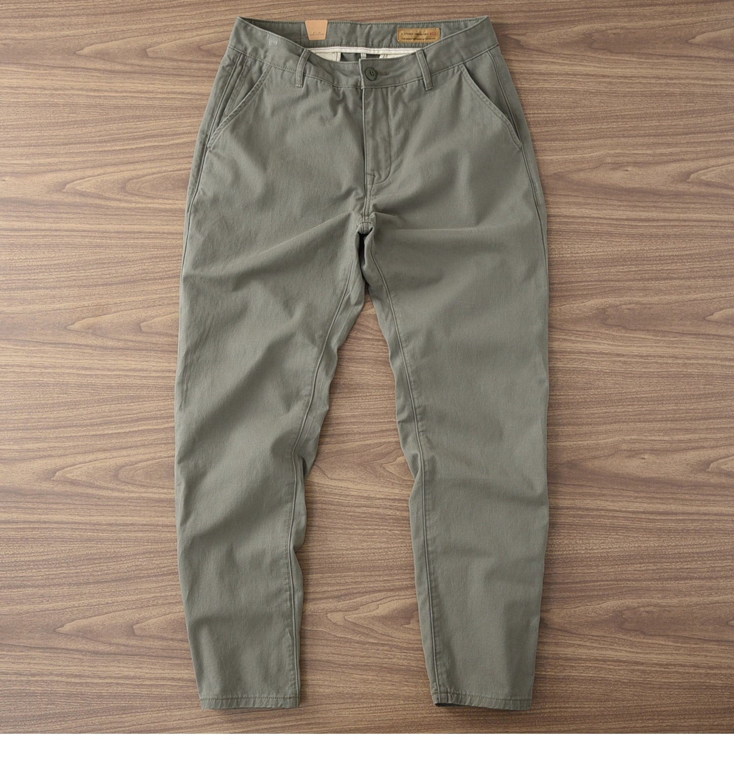 Twill Cotton Men's Casual Pants Basic Loose Straight Casual Long Pants